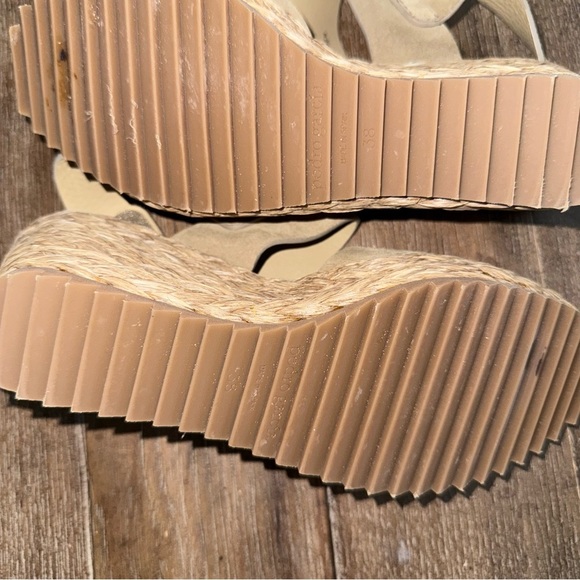 Pedro Garcia Tan Wedge Espadrilles Women’s 38 SIMPLE ‘SNEAKER’ SANDAL Tan Suede - Picture 7 of 8